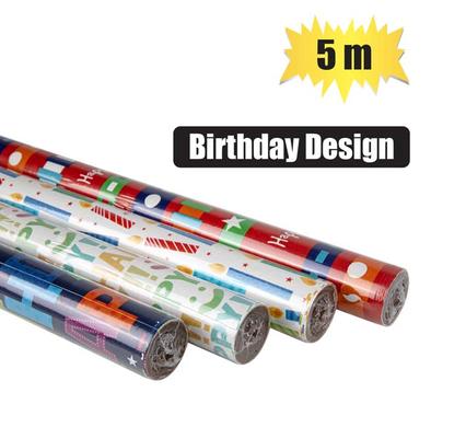 GIFT-WRAP 700mmx5m BIRTHDAY product image
