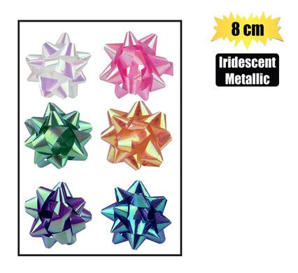 GIFT-BOW IRIDESCENT METALLIC 8cm product image