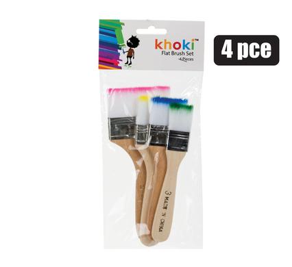 ART+CRAFT BRUSH SET FLAT 4PC product image