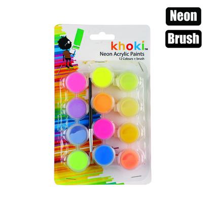 ART+CRAFT PAINT ACRYLIC 12COL + BRUSH product image