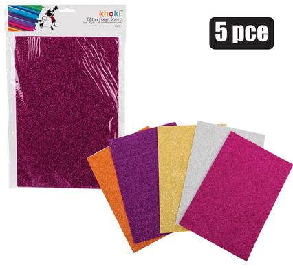 ART+CRAFT ACCESSORIES GLITTER FOAM 5PC product image