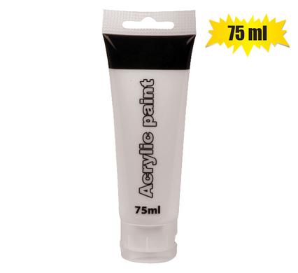 ART+CRAFT PAINT ACRYLIC TUBE 75ml WHITE product image