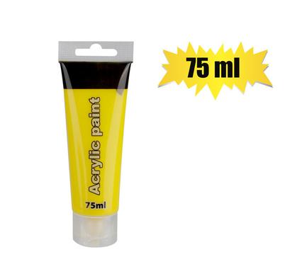ART+CRAFT PAINT ACRYLIC TUBE 75ml YELLOW product image