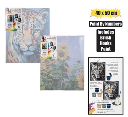 ART+CRAFT PAINT-BY-NUMBER CANVAS 40X50cm product image