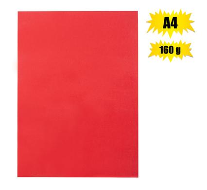 ART+CRAFT BOARD A4 160g SHEET RED BR product image