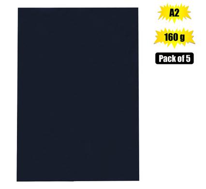 ART+CRAFT BOARD A2 160g SHEET BLACK 5PK product image