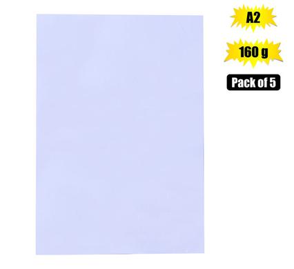 ART+CRAFT BOARD A2 160g SHEET WHITE 5PK product image