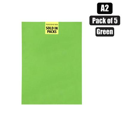 ART+CRAFT BOARD A2 160g SHEET GREEN 5PK product image