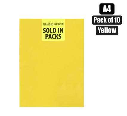 ART+CRAFT BOARD A4 160g SHEET YELLW 10PK product image