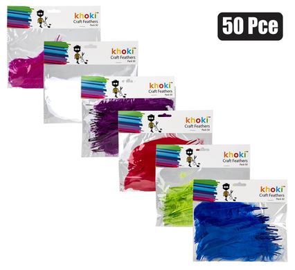 ART+CRAFT ACCESSORIES FEATHERS 50PCE product image