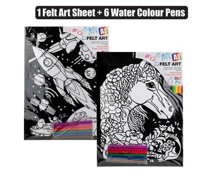 ART+CRAFT FELT ART COLOURING ASSTD product image
