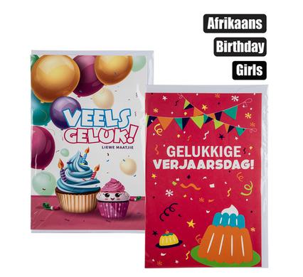 CARD & ENVELOPE BIRTHDAY - GIRL AFR product image