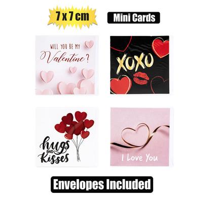 CARD & ENV MINI VALENTINES 7x7cm product image
