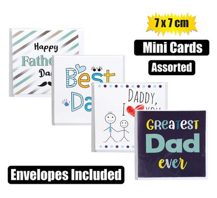 CARD & ENV MINI FATHERS DAY 7x7cm product image