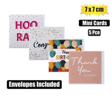 CARD & ENV MINI 5 PACK ASSTD DESIGNS product image