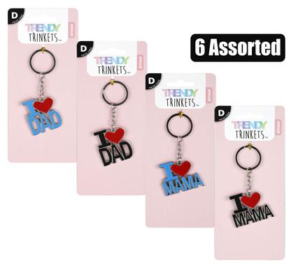 KEYCHAIN MTL DAD/MOM ASSTD product image