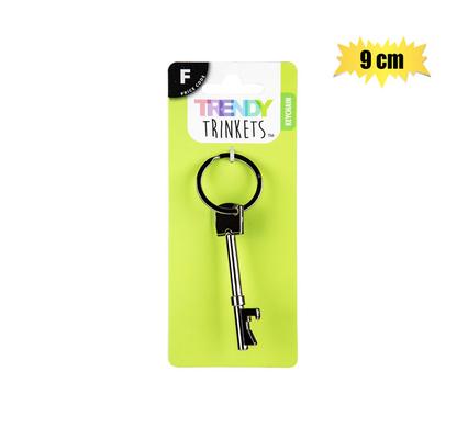 KEYCHAIN SILVER MTL BOTTLE OPENER 9cm product image