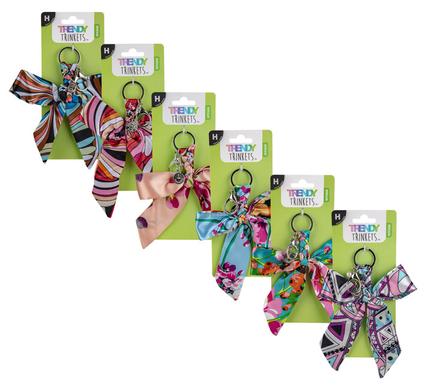 KEYCHAIN BOWNKNOT ASSORTED 14x20cm SATIN product image