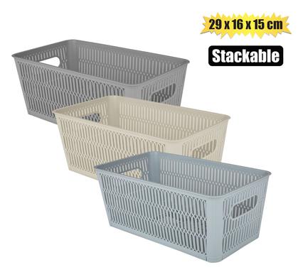 BASKET PL STACKABLE 3,8L 29x16x15cm product image