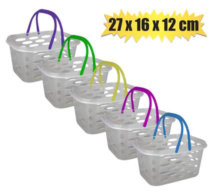 BASKET PL W/HANDLES 27x16x12cm product image