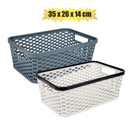 BASKET PL HONEYCOMB 35x26x14cm product image
