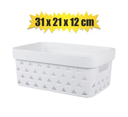 BASKET PL TRIANGLE PATTERN 31x21x12cm product image