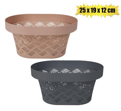 BASKET PL MESH PATTERN 25x19x12cm product image