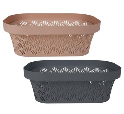 BASKET PL MESH PATTERN 39x26x13cm product image