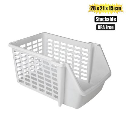ORGANISER BASKET 28x21x15cm STACKABLE product image