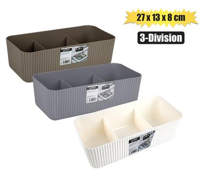 ORGANISER SHELL PATTERN 3-DIV 27x13x8cm product image