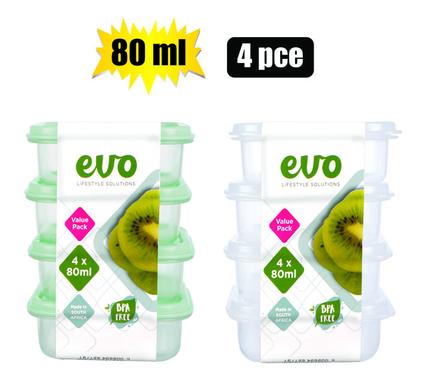 CONTAINER MINI 80ml 4PC 5,5x,5x2cm EVO product image