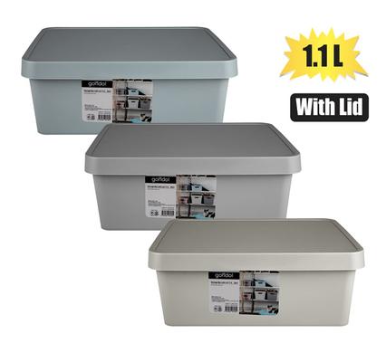 STORAGE BOX PL VINTO DESIGN W/LID 11L product image