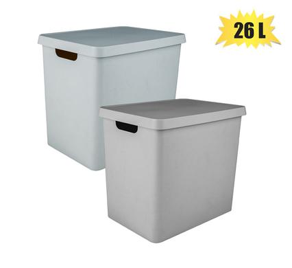 STORAGE BOX PL VINTO DESIGN W/LID 26L product image