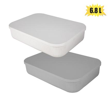 STORAGE BOX SHELL DESIGN WITH LID 6,8L product image