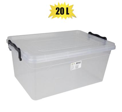 STORAGE BOX MAXI CLEAR 20L 48x32x20cm product image