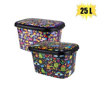 STORAGE BOX DECORATED DEEP 12L product image