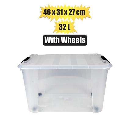 STORAGE BOX ROLLER 32L 46x31x27cm product image