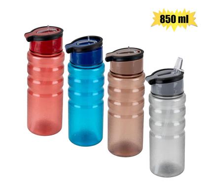 WATER BOTTLE 850ml STRAW & POP-UP HANDLE product image