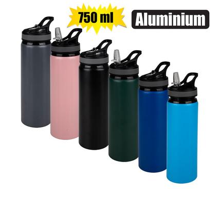 WATER BOTTLE 750ml ALUMINIUM WSTRAW product image
