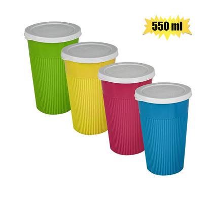 TUMBLER PL 550ml W/LID product image