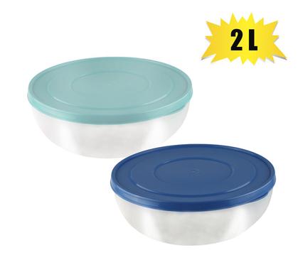 SALAD BOWL PL 2L W/LID ASSTD COLOURS product image