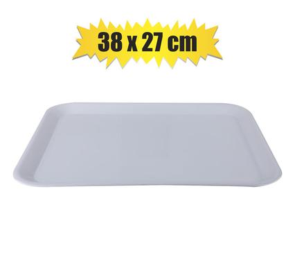 MELAMINE WHITE TRAY RECT 38x27cm product image