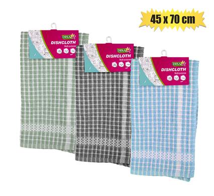 DISH CLOTH COTTON TERRY CHECK 45x70cm product image