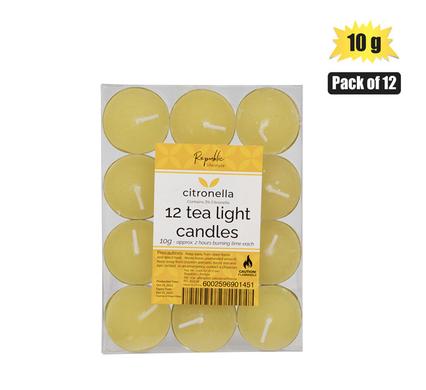 CANDLE CITRONELLA TEALIGHT PACK 12 x 10g product image