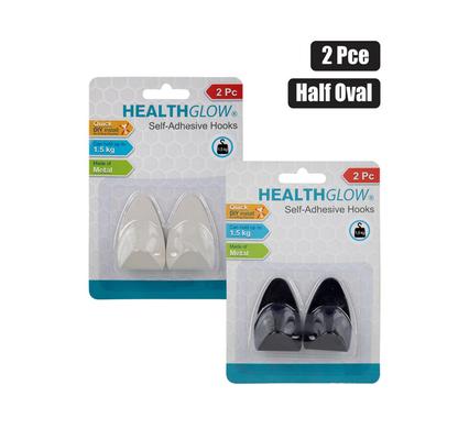 HOOK S/ADH METAL 2PC HALF OVAL product image