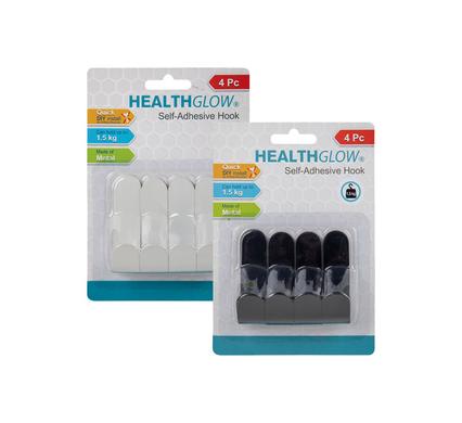 HOOK S/ADH METAL 4PC RECTANGULAR product image