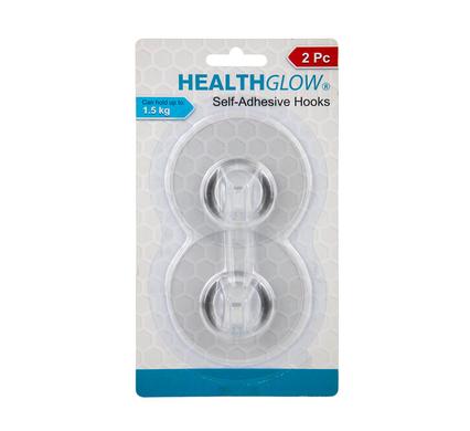 HOOK S/ADH PLASTIC 2PC ROUND TRANSP product image