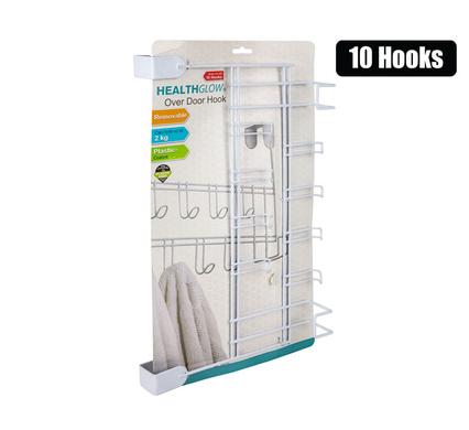 HOOK HANGER PL COATED 10 HOOK OVER DOOR product image