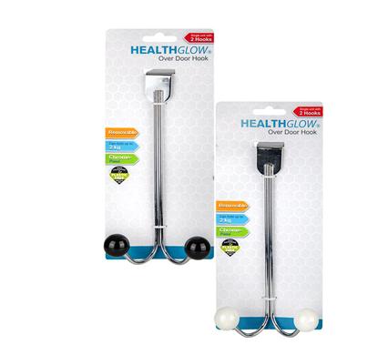 HOOK HANGER CHROME PL 2 HOOKS OVER DOOR product image