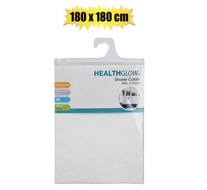 SHOWER CURTAIN PL W/12 HOOK 180x180cm product image
